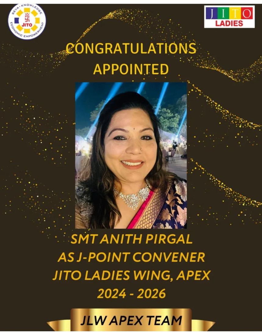 Appointed JPoint Convener, JLW Apex 2024–26