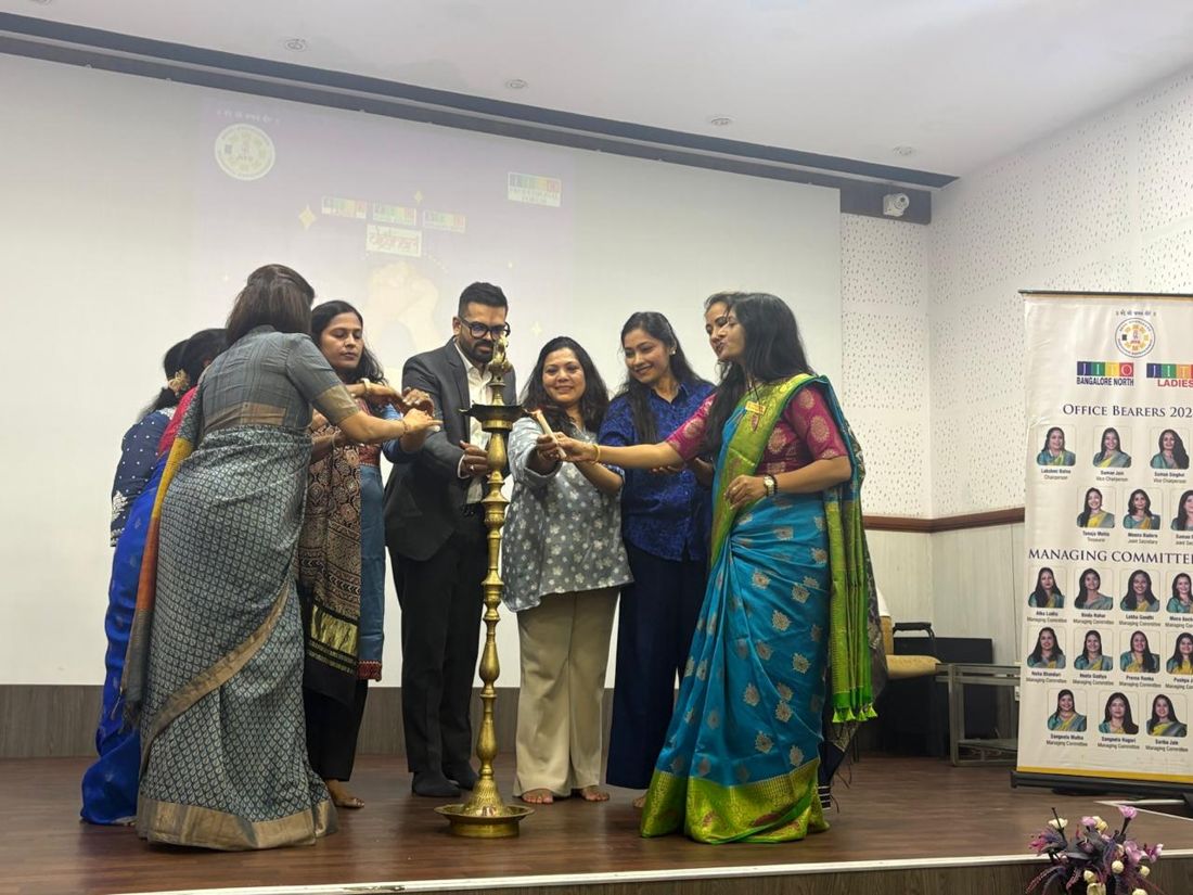 Lighting the lamp at a JLW programme